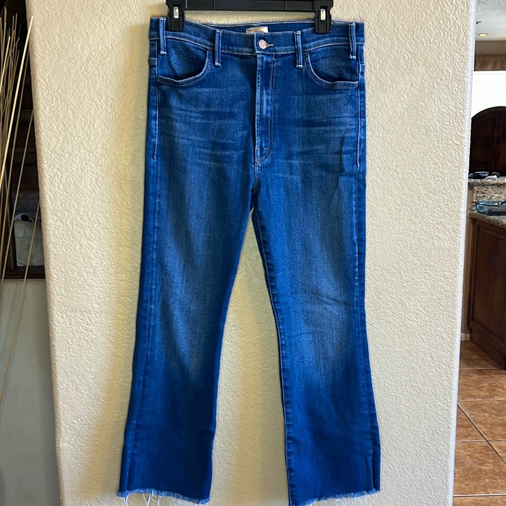 MOTHER denim Hustler Ankle Fray Home Movies 31